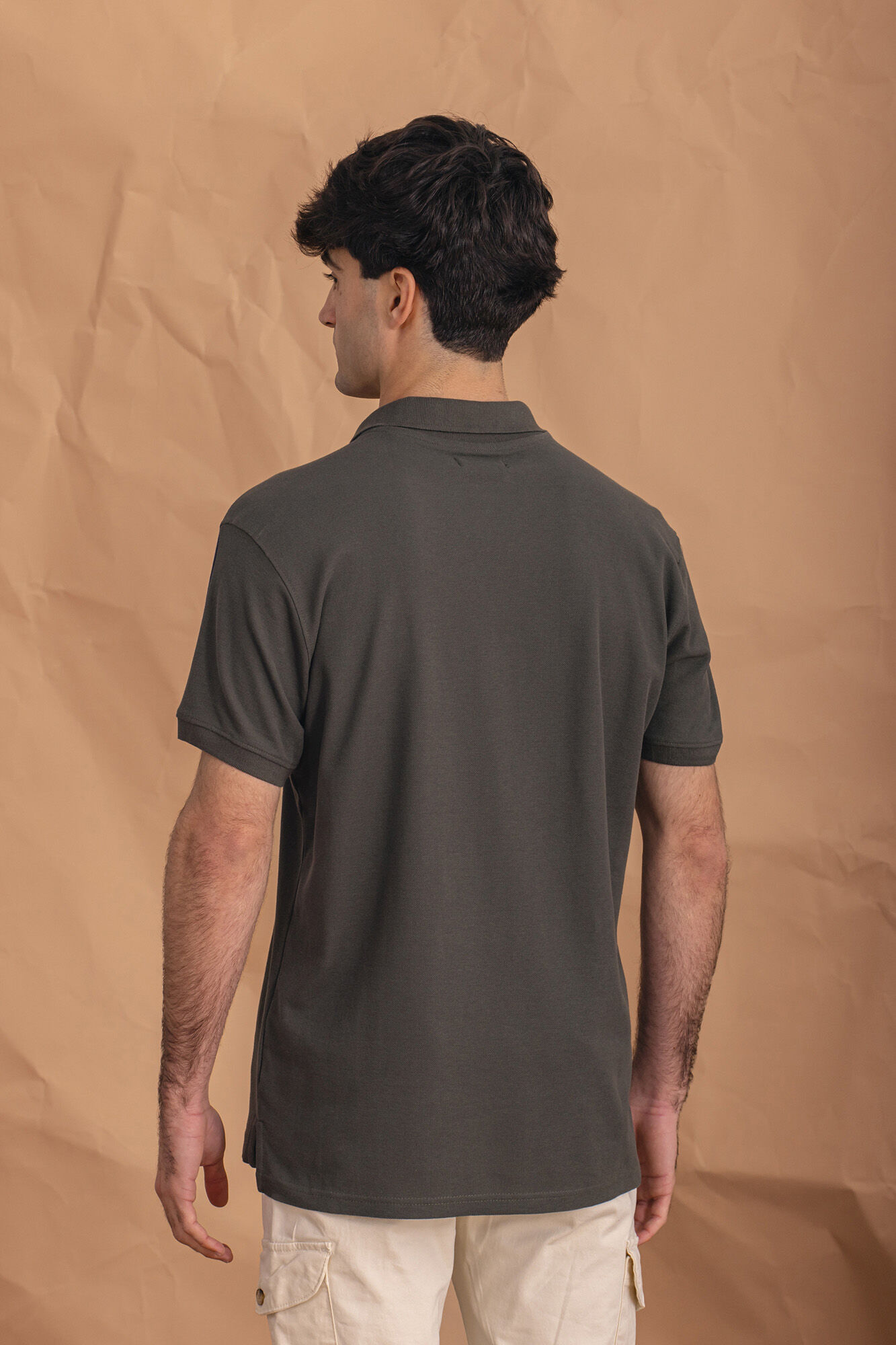 Celopman Polo com pain&eacute;is verdes