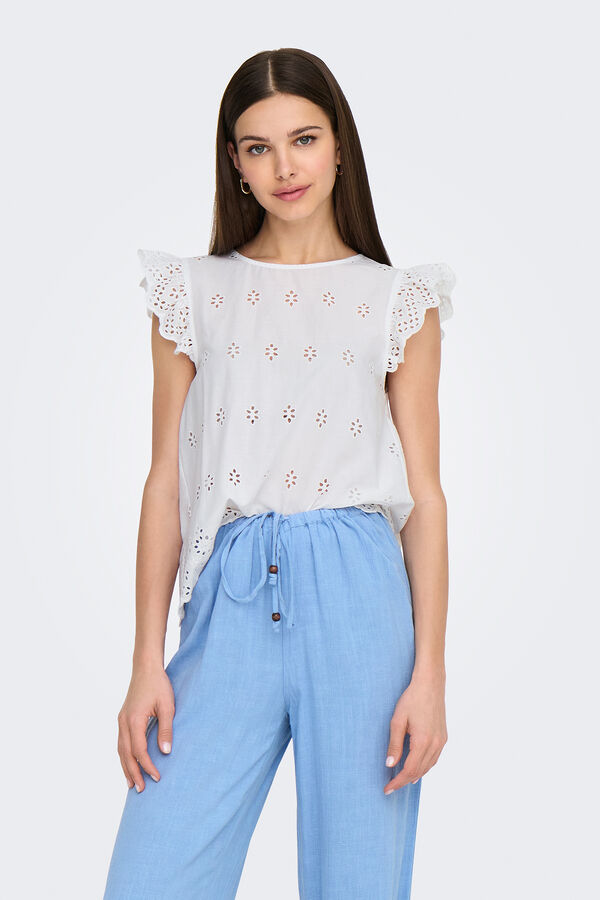 Only Camiseta mangas de regular fit branco