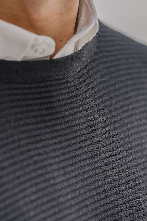 Celopman Jersey B&aacute;sico Ottoman negro