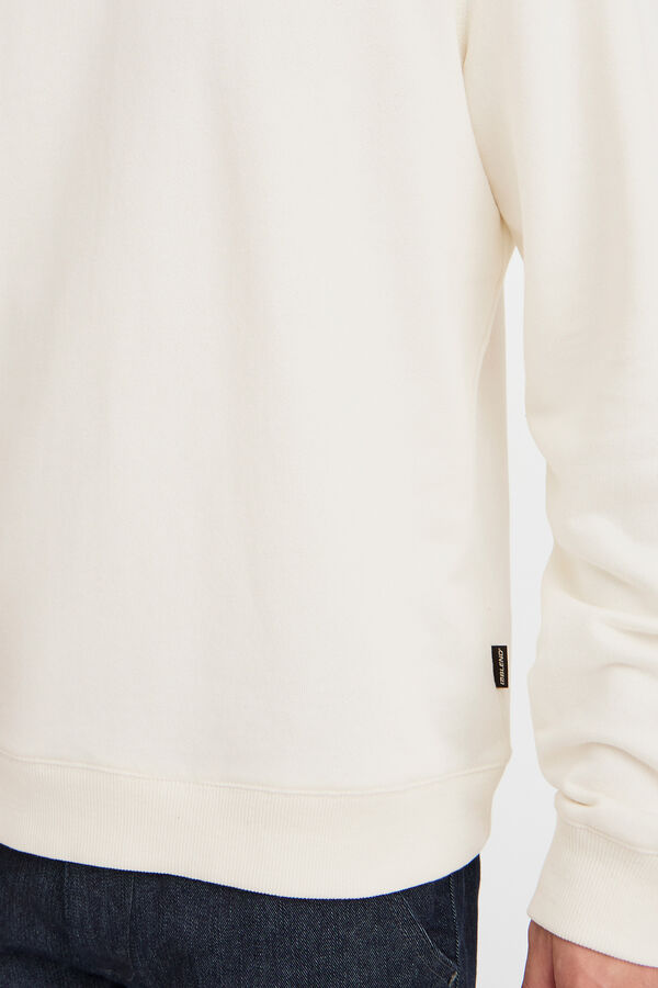 Blend Sweatshirt Com Gola Redonda bege