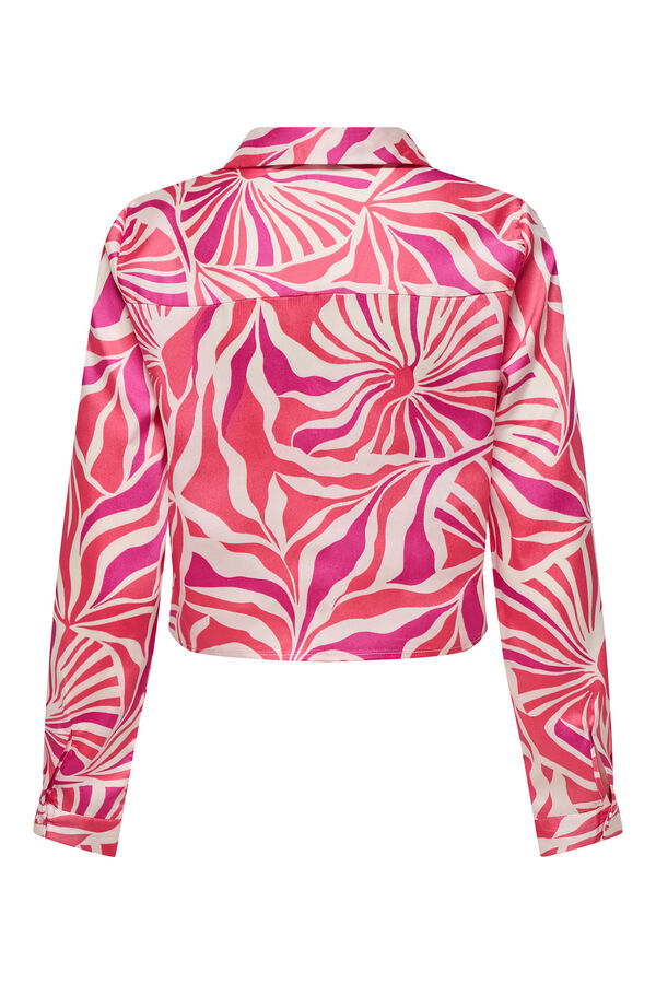 Only Camisa de manga comprida com regular fit rosa