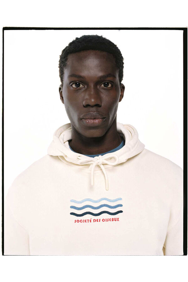 Springfield Sudadera capucha sol blanco