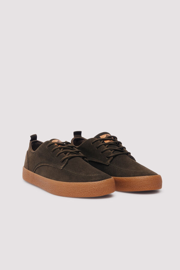Springfield sapato de couro casual verde