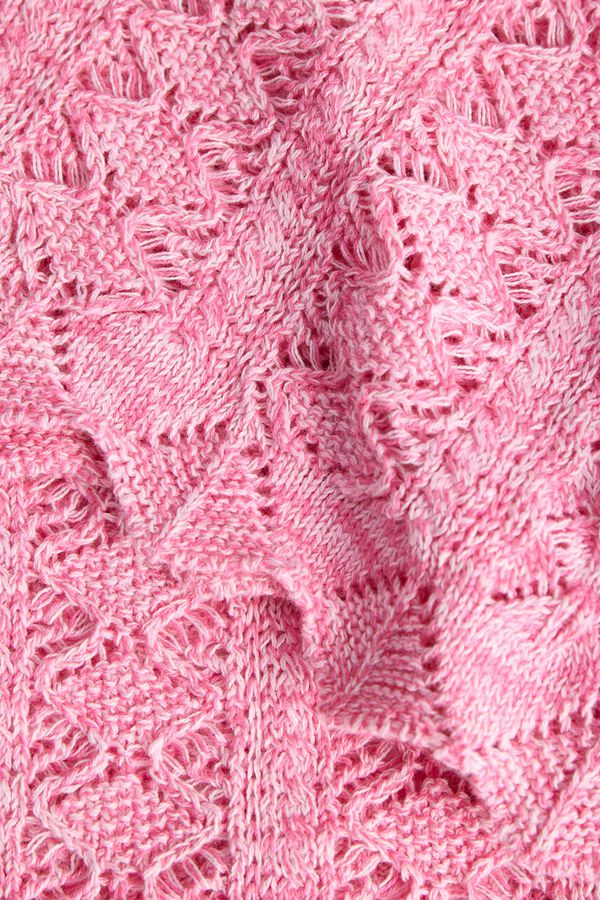 Jack & Jones Top punto calado rosa