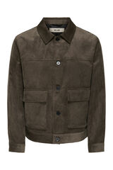 Only & Sons Casaco de veludo cotel&ecirc; castanho