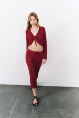 High Spirits Saia vermelha  estampado