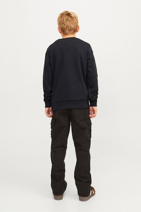 Jack & Jones Junior Sudadera regular fit estampada negro