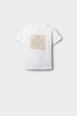 Springfield Kids Camiseta logo árbol niño marfil