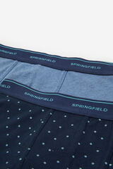 Springfield Pack 2 boxers color lunares azul oscuro