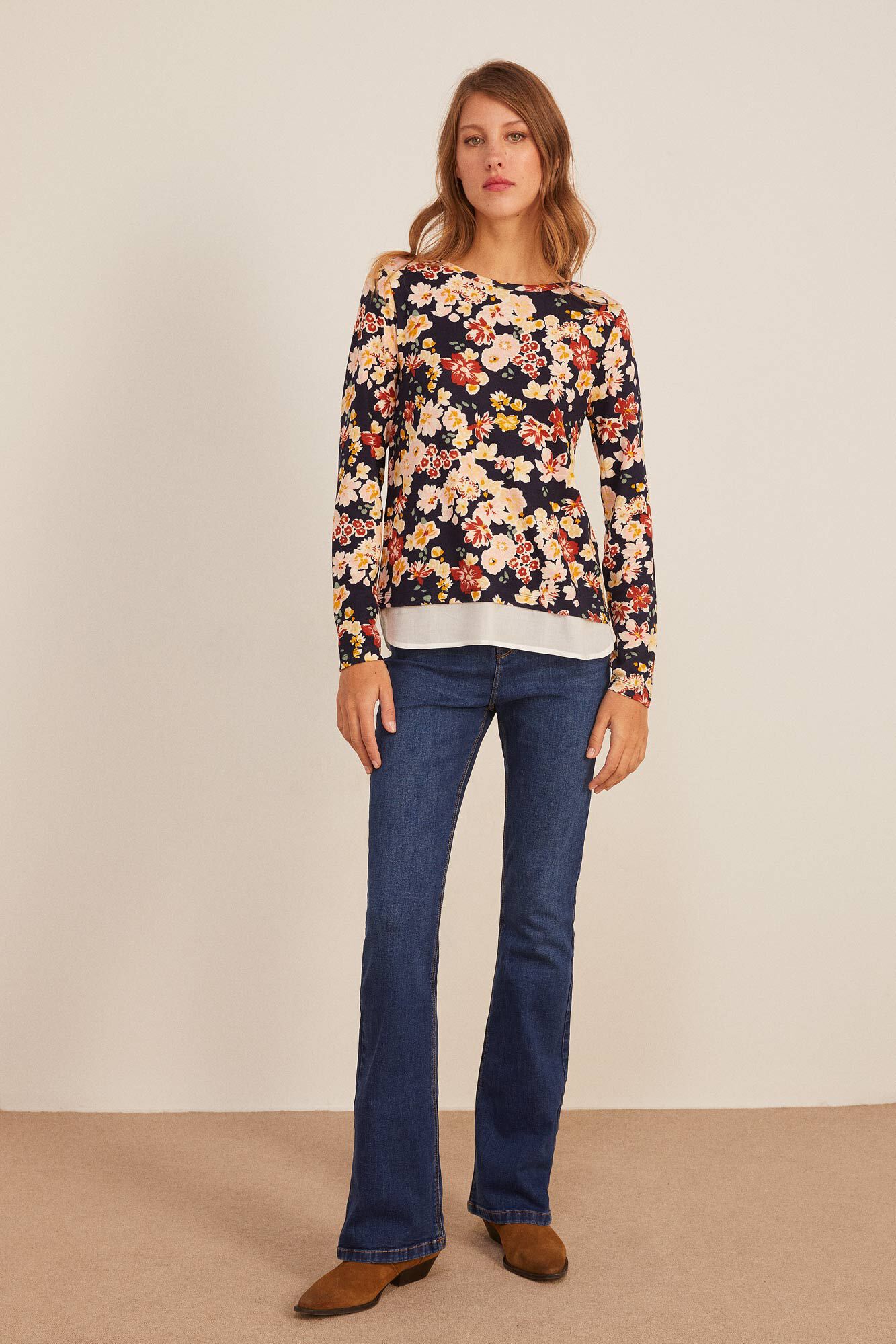 Springfield T-shirt estampada Bimat&eacute;ria