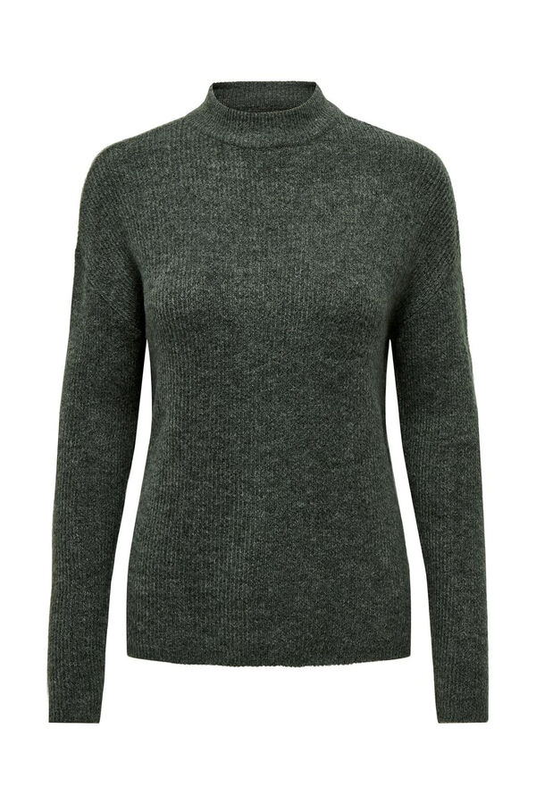 Only Jersey de punto liso verde