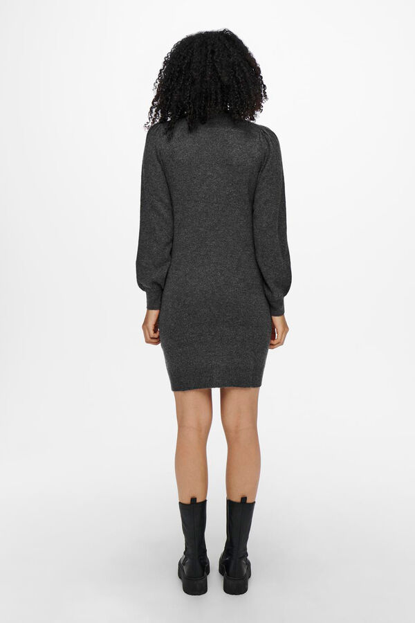 JDY Vestido de malha cinzento