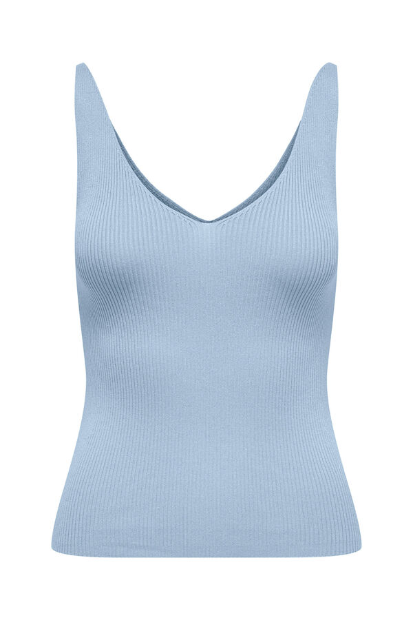 JDY Top de malha com alças azul