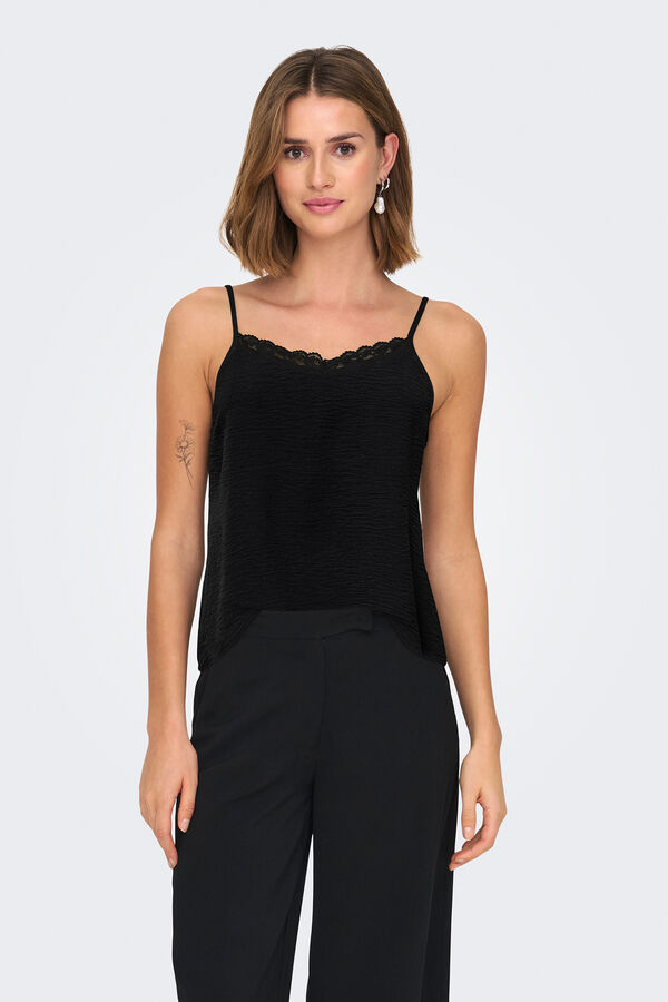 Only Top lencero tirantes negro