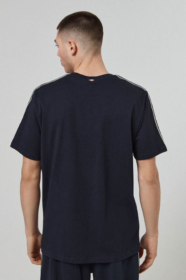 Springfield Camiseta manga corta con cinta de logotipo lateral navy