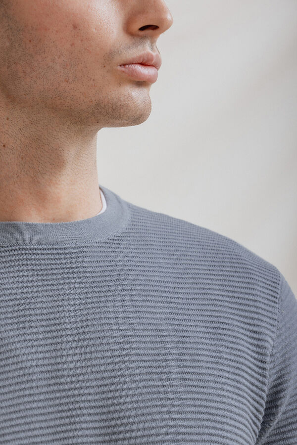 Celopman Jersey B&aacute;sico Ottoman azul