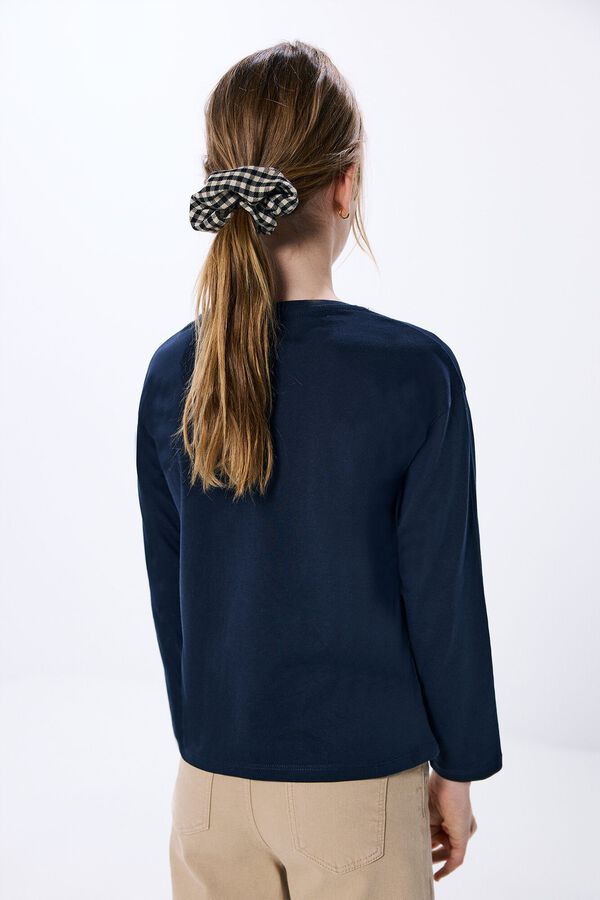 Springfield Kids Camiseta feminina Caf&eacute; Paris azul