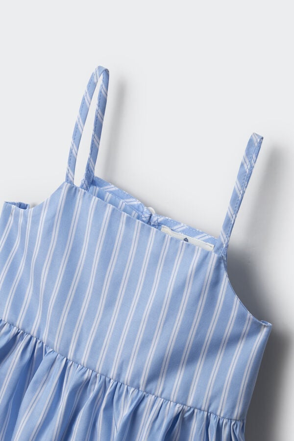 Springfield Kids Top riscas de alças para menina  azul