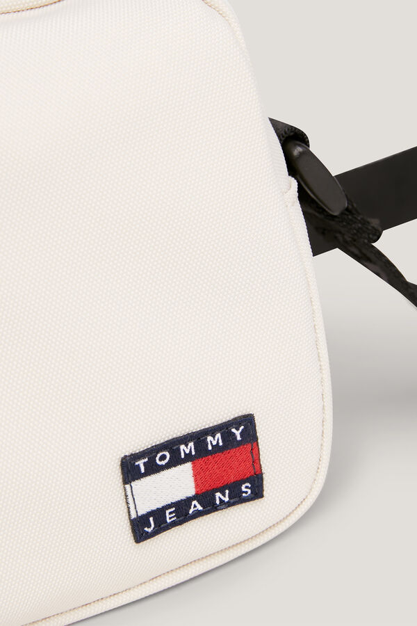 Tommy Jeans Mala a tiracolo de homem Tommy Jeans com bandeira branco