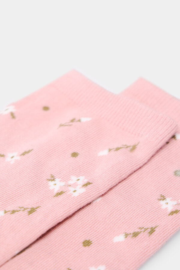 Springfield Calcet&iacute;n largo florecitas rosa