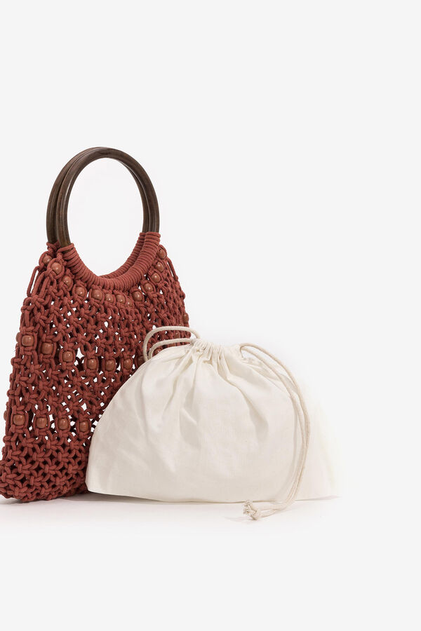 Tiffosi Maleta Bucket Hecha a Mano rosa