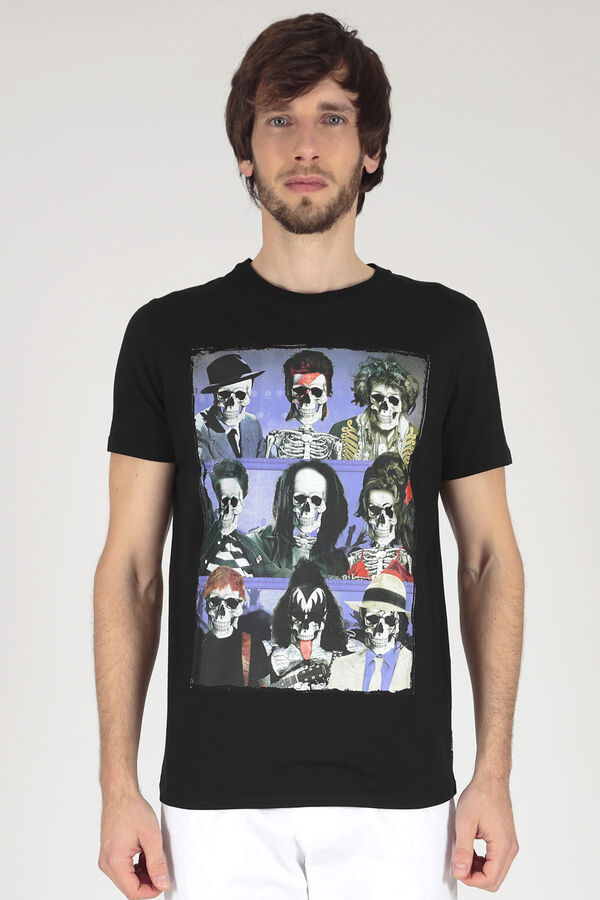 Brave Soul T-shirt estampada de manga curta preto