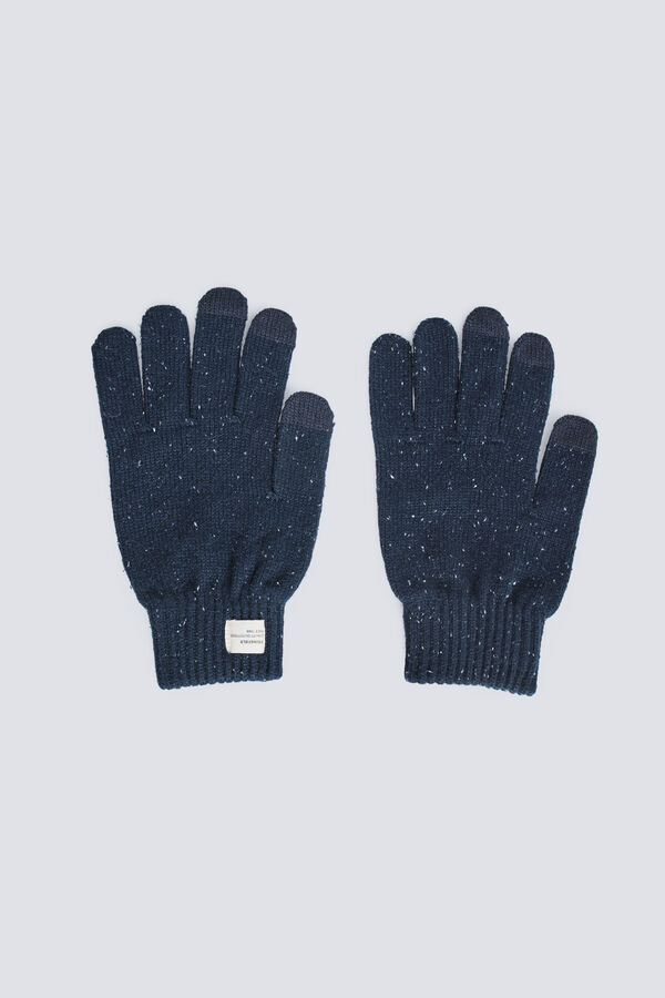 Springfield Guantes punto neps azul
