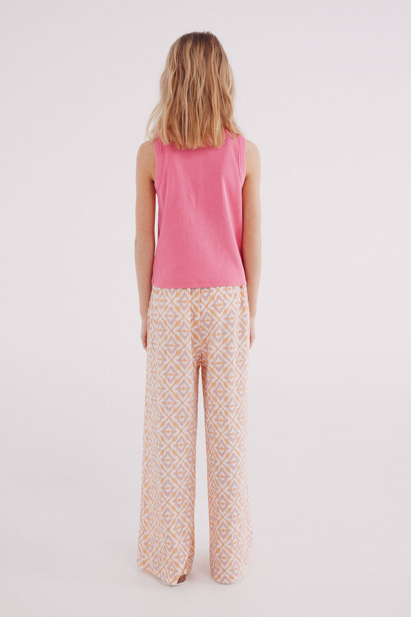 Springfield Kids Cal&ccedil;a estampado flu&iacute;do para menina rosa