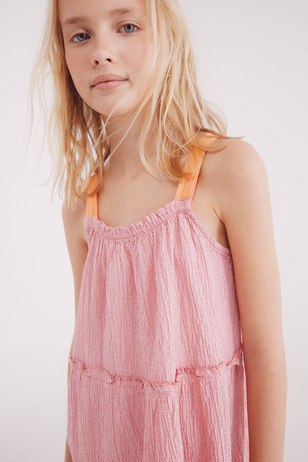 Springfield Kids Vestido tirantes niña fucsia