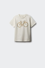 Springfield Kids Camiseta Bici etnica ni&ntilde;o marfil