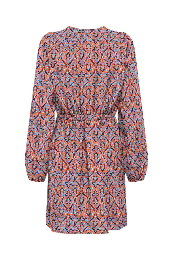 Only Vestido curto estampado vermelho