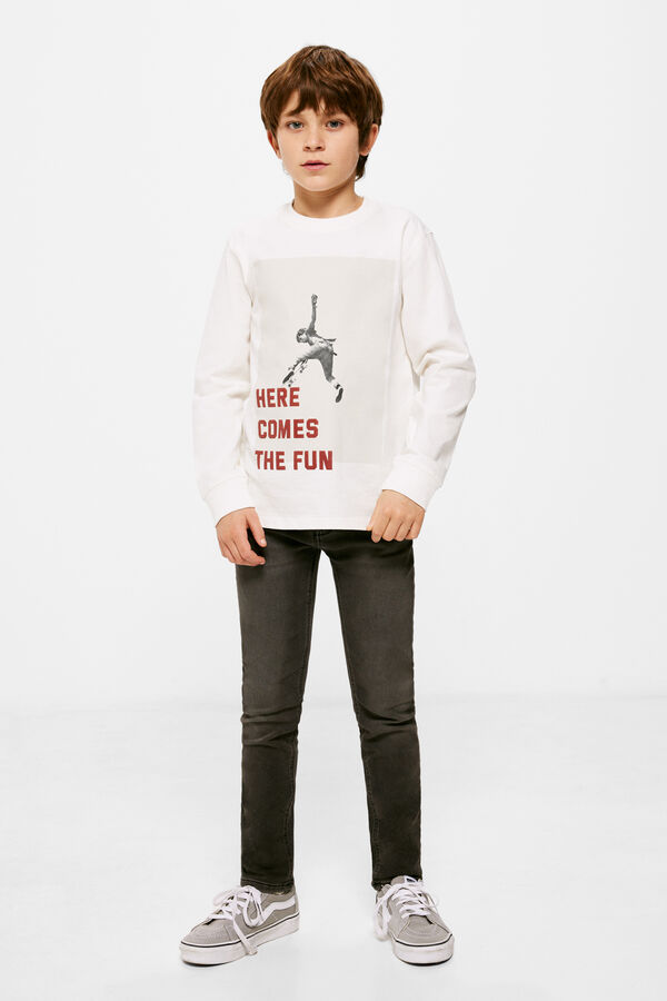 Springfield Kids Pantalon denim oscuro ni&ntilde;o negro