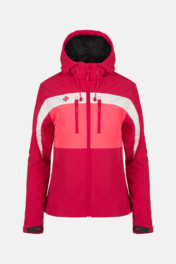 Izas Jaqueta corta-vento softshell com capuz rosa
