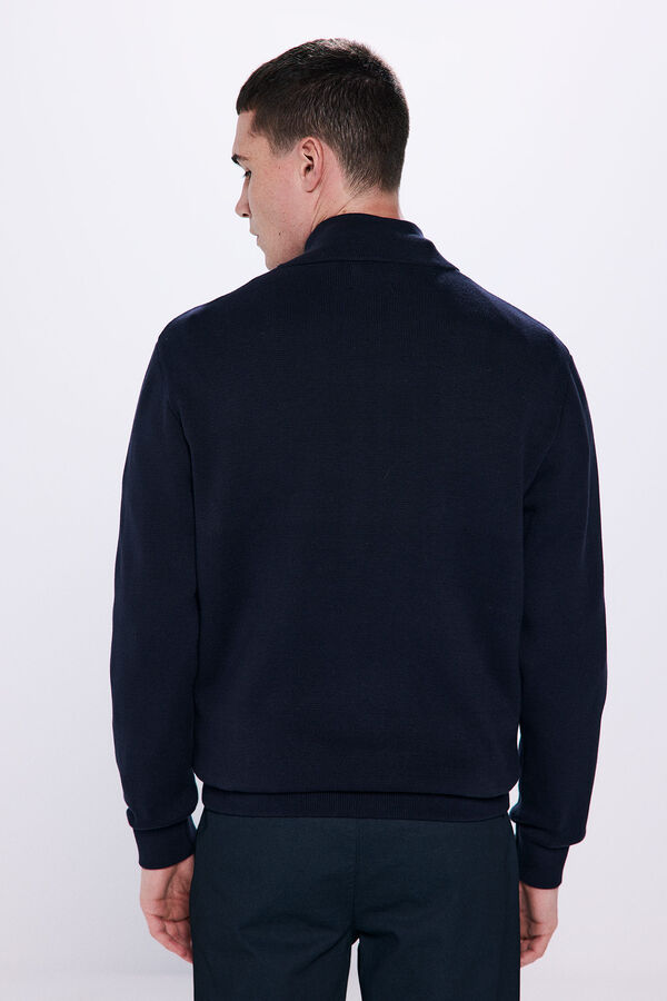 Springfield C&aacute;rdigan milano cremallera azul