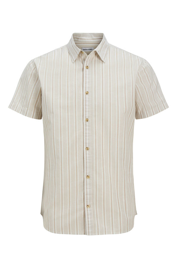 Jack & Jones Camisa de manga curta com ajuste confortável cinzento