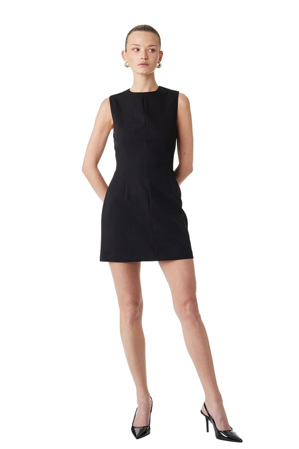 Koton Vestido mini sem mangas preto
