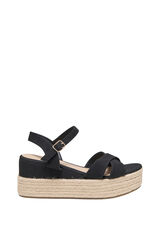 Only Shoes Alpercatas plataforma  preto