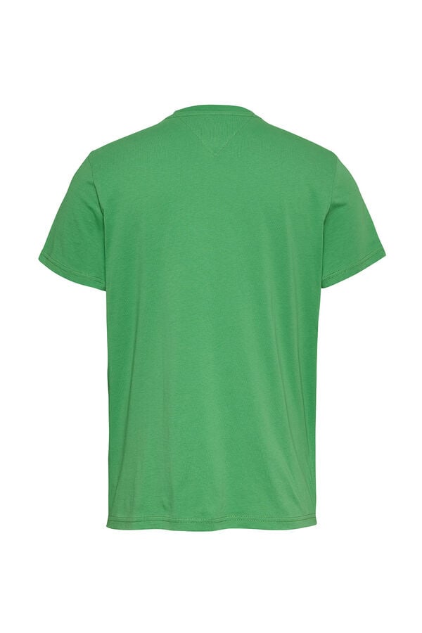 Tommy Jeans Camiseta justa de manga curta verde