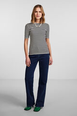 Pieces Camiseta b&aacute;sica de algod&oacute;n blanco