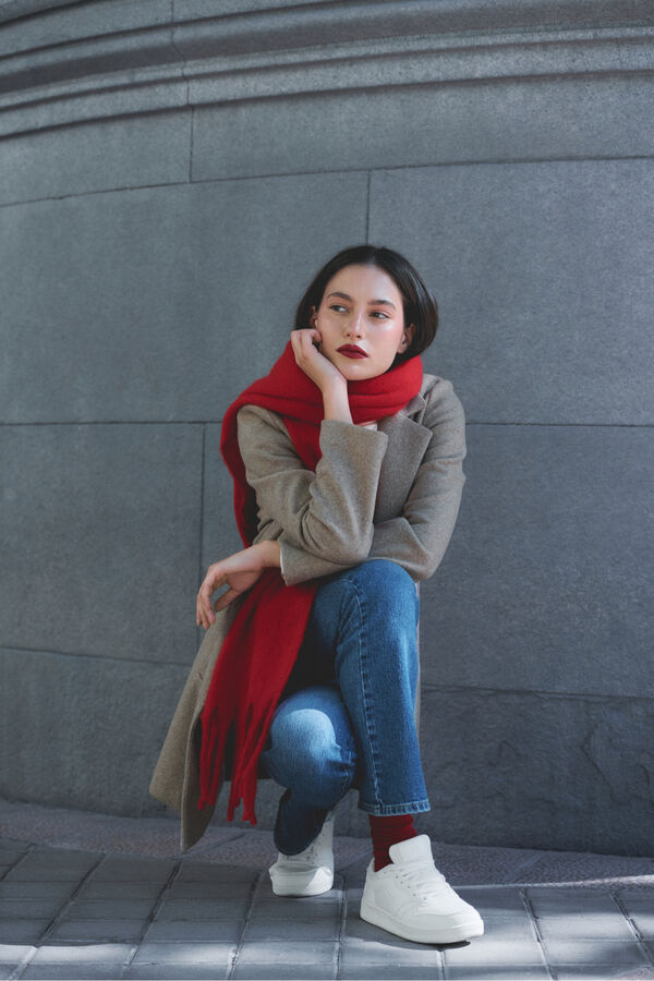 Springfield Abrigo recto solapa nude