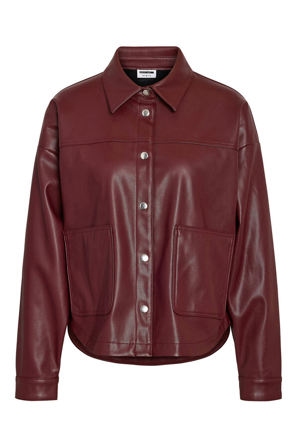 Noisy May Sobrecamisa polipiel morado/lila