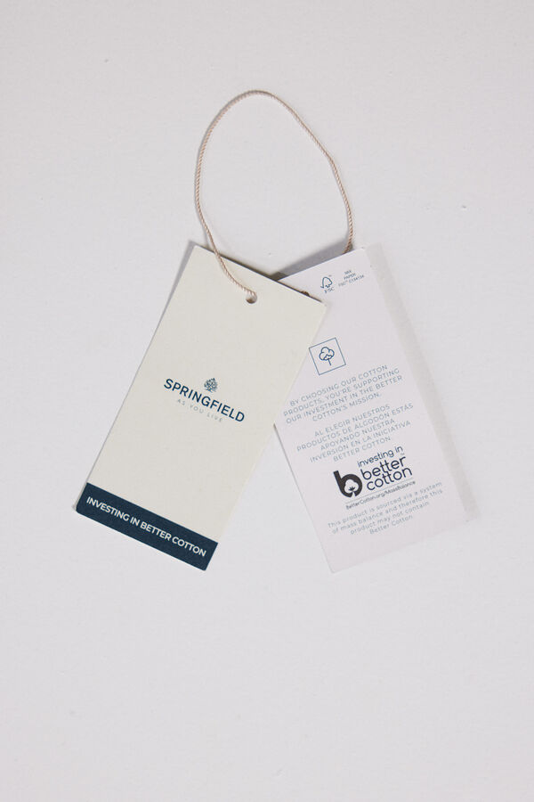 Springfield Camiseta gr&aacute;fica escote espalda amarillo