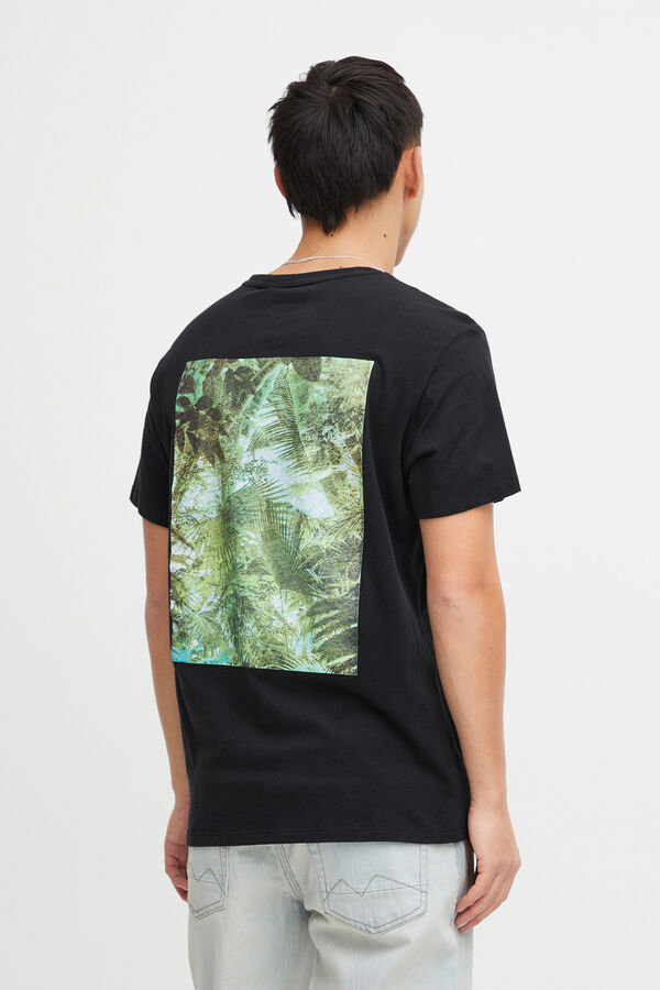 Blend T-shirt Manga Curta - Print Costas preto