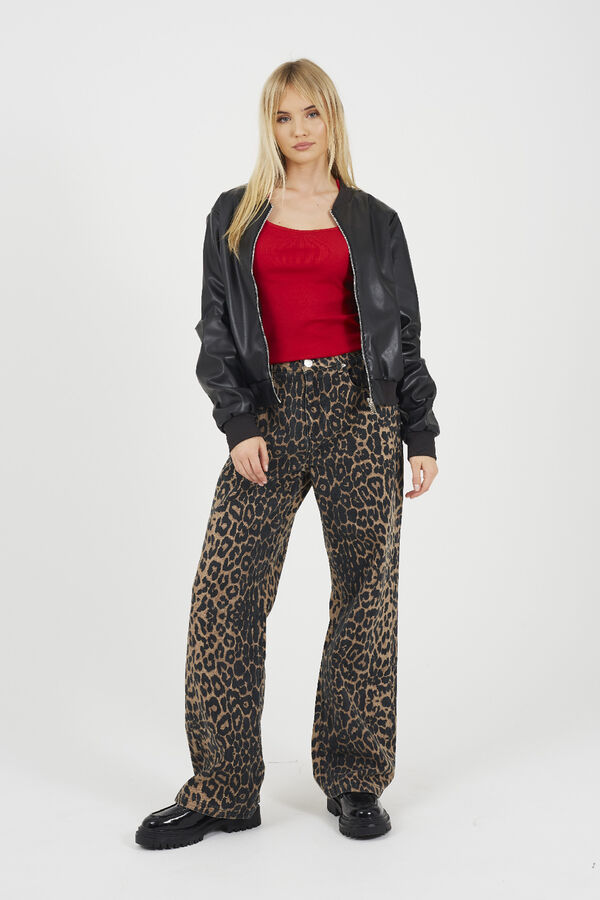 Brave Soul Jaqueta bomber de polipele preto