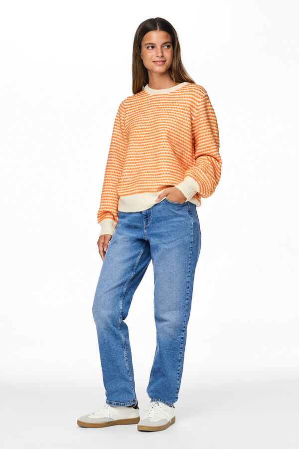 Pieces Camisola de malha  vermelho