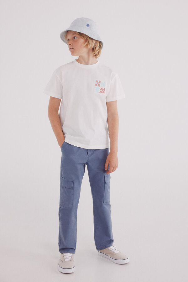 Springfield Kids Camiseta Culture Alternative ni&ntilde;o marfil