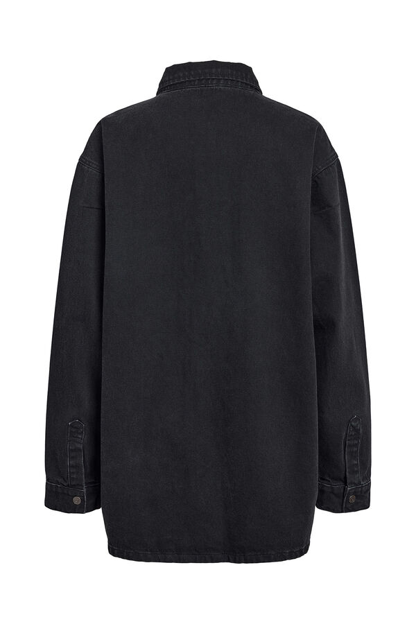 Noisy May Camisa vaquera oversize negro