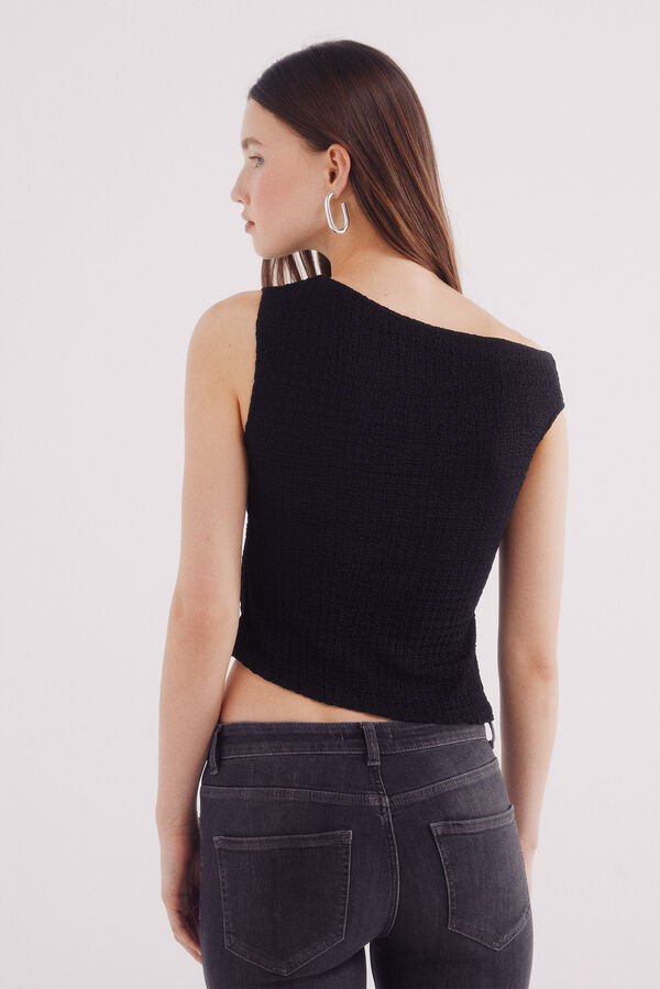 Springfield Top asim&eacute;trico negro