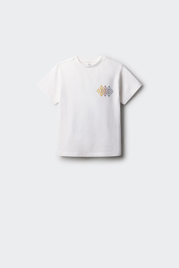 Springfield Kids Camiseta trival ni&ntilde;o marfil