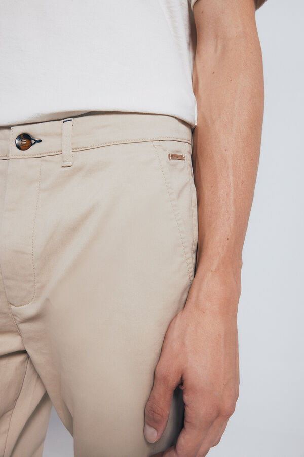 Springfield Cal&ccedil;as chino slim fit bege